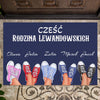 Wycieraczka rodzinna 2 - Spersonalizowany dywanik pod drzwi dla rodziny