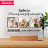 3 zdjęcia z babcią - druk na szkle akrylowem, spersonalizowany prezent dla babci