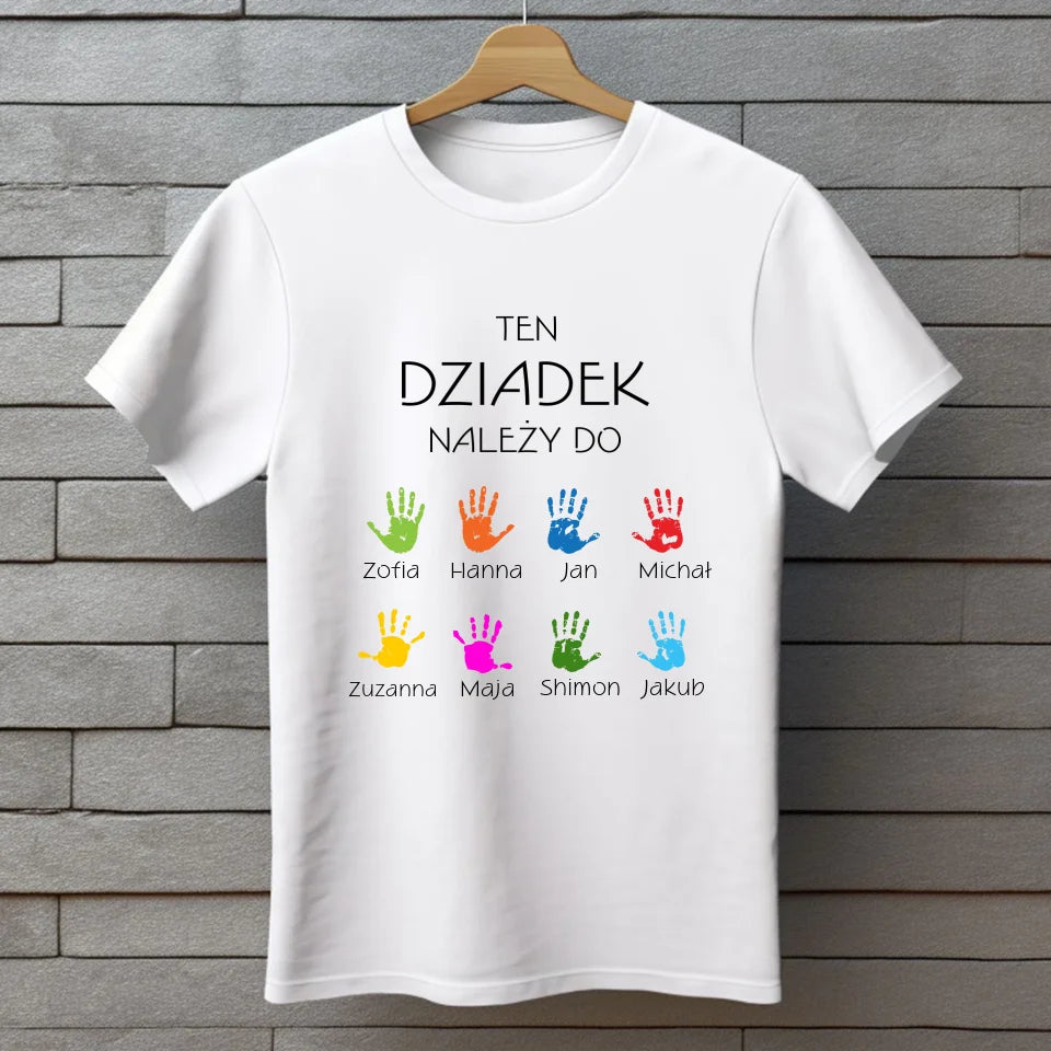 Ten dziadek należy do  - koszulka, wyjątkowy prezent dla dziadka