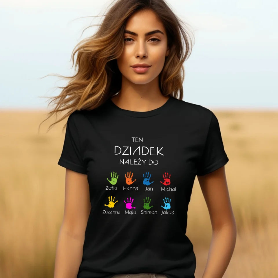 Ten dziadek należy do  - koszulka, wyjątkowy prezent dla dziadka