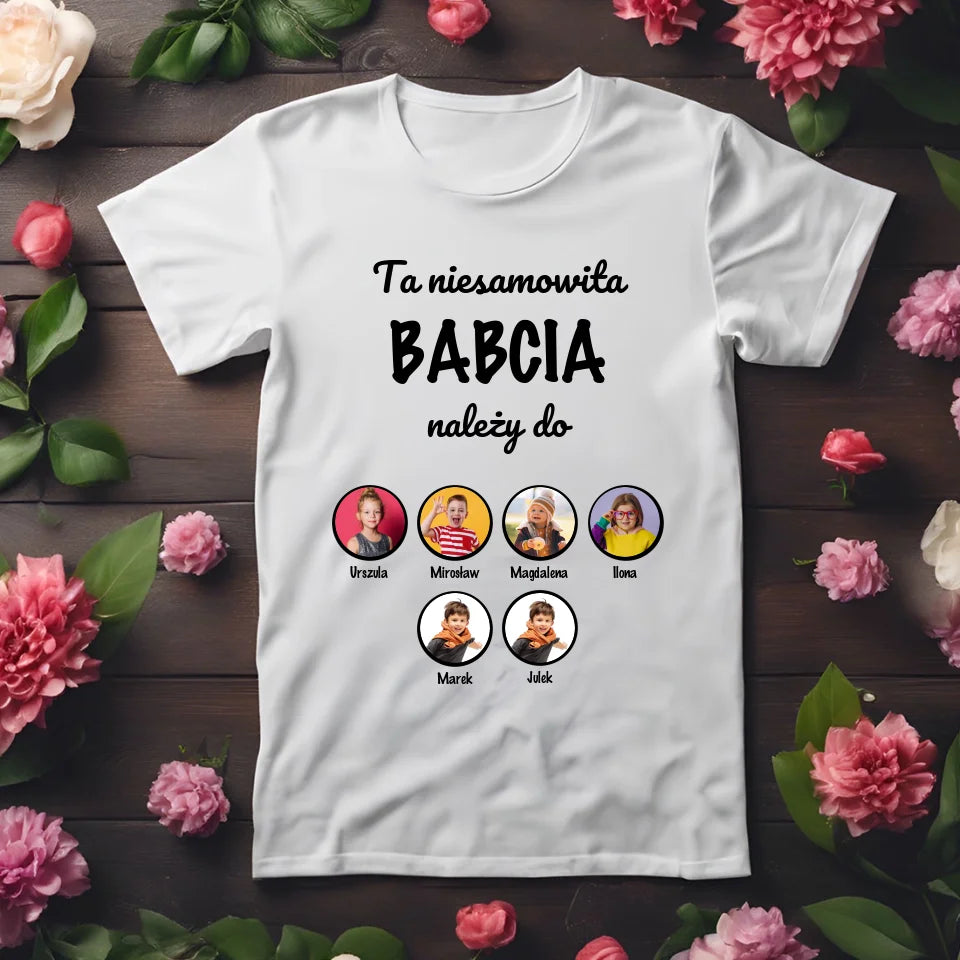 Ta niesamowita BABCIA należy do - koszulka, wyjątkowy prezent dla babci